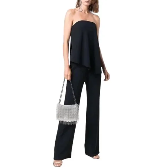 NWT Emporio Armani Strapless Straight Leg Jumpsuit in Black Sz. 40 - Picture 3 of 5